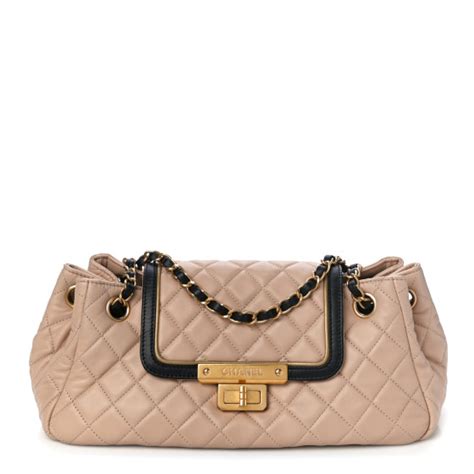 chanel accordion cc flap bag|CHANEL Lambskin Quilted East West Accordion Flap Beige .